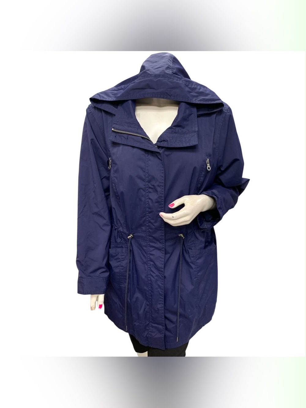 In Every Story Navy Hooded Lightweight Jacket Size 3X